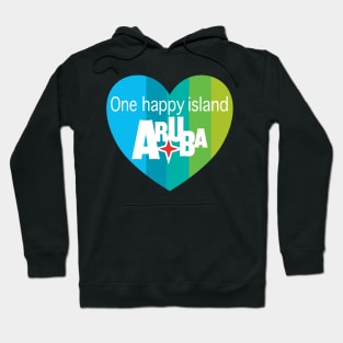 Aruba Heart - one happy island Hoodie